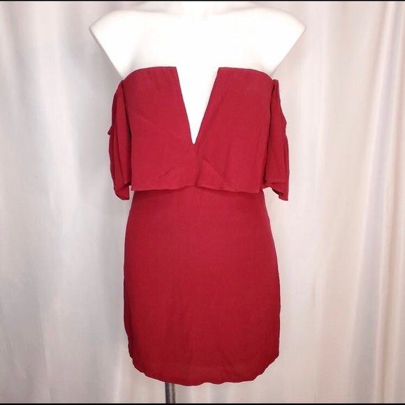 LOVERS &FRIENDS primrose dress in wine. Revolve - Picture 2 of 5